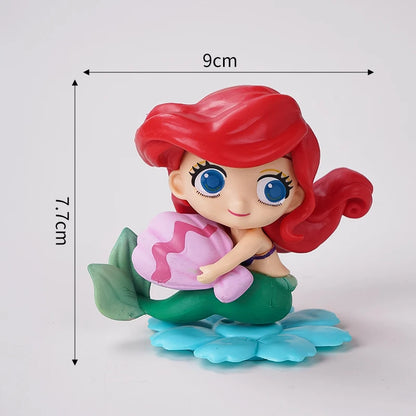 Mermaid Cake Decoration Kawaii Doll Mermaid Birthday Cake Toppers Girls Happy Birthday Party Supplies Creative Dessert Supplie