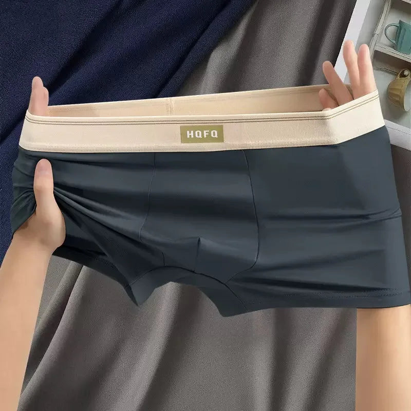 4pcs Men Underwear BoxerShorts Hombre Panties Man Breathable Underpants Sexy Sports Comfort U Convex Male Boxers Large Size 4XL