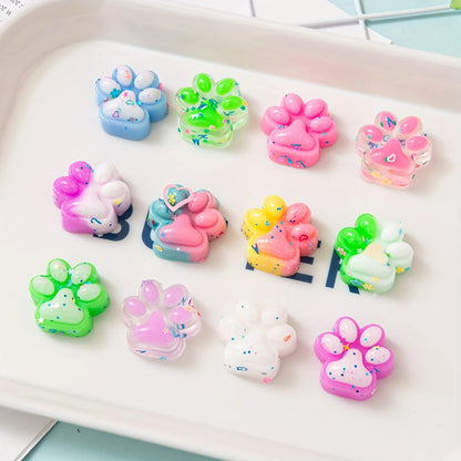 10/2030/40/50pcs Mini Cute Cat Claw Plush Pinch Fun, Colorful, Halloween/Christmas Party Pack Fillers Mini Cartoon Cat Claw