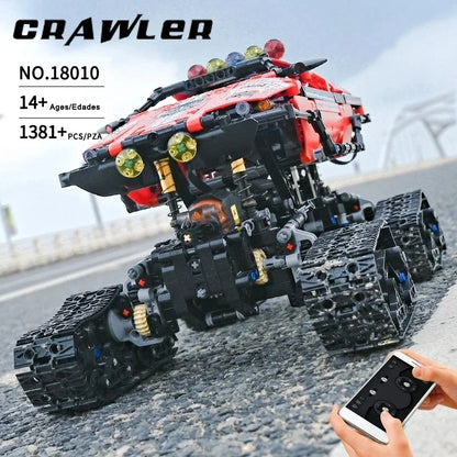 MOULD KING High-Tech Car 18010 Building Toys MOC RC Polar Exploer Model Truck Assembly Bricks Toys For Kids DIY Christmas Gifts