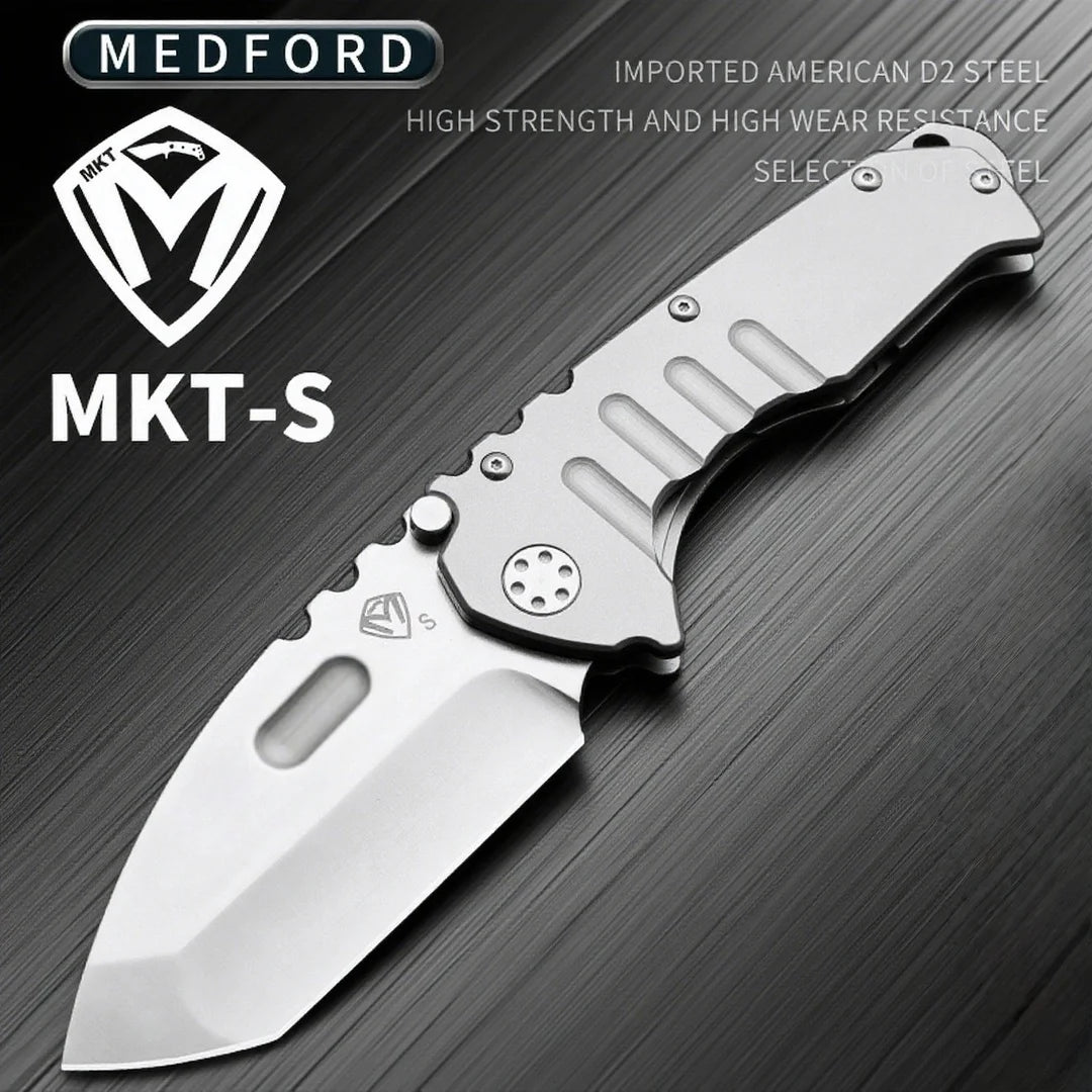 Medford - Heavy-duty Folding Knife, High-hardness D2 Blade, Portable Backpack Camping Travel Knife, Sharp Fruit Knife