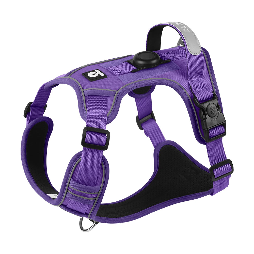 Dog Harness With AirTag Holder No Pull Reflective Lightweight Waterproof Vest For Small Medium Dogs Anti Lost Pet Accessory