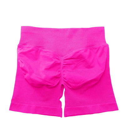 NCLAGEN GYM Shorts 4.5" Women Activewear Fitness Sports Biker Shorts Low Ribbed Band Workout Scrunch Butt Yoga Seamless Leggings