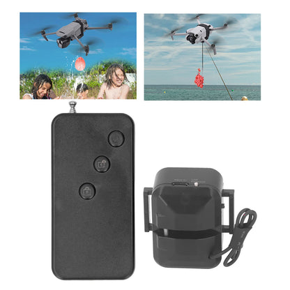RC Drone Airdropper Safe USB Charging 500m Remote Range Lightweight 300mAh Drone Transport Device ABS for Weddings