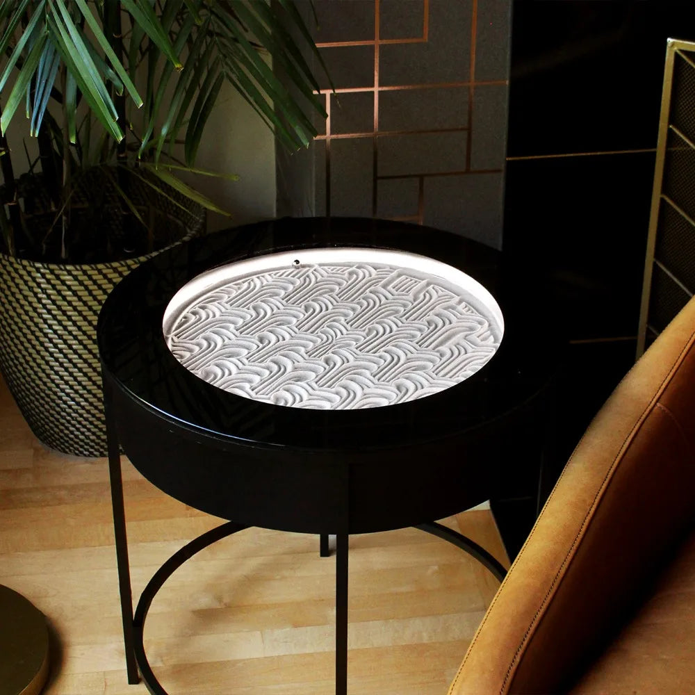 Automatic Sand Art Coffee Table, Magnetic Ball Quicksand Dynamic Art