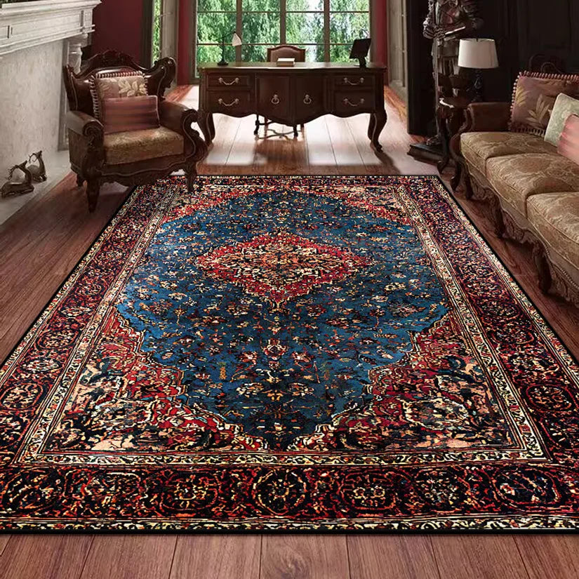 Retro Persian Carpet for Living Room Boho Decor for Room Balcony Rug Large Luxury Red Bed Decoration Home Mats Bedside 160x230