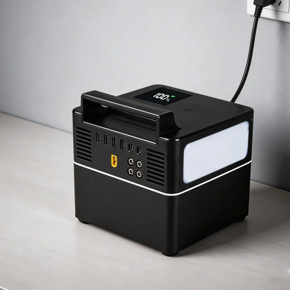 Portable Power Station 300W LiFePO4 Lithium Cell Camping Solar Generator Power Supply