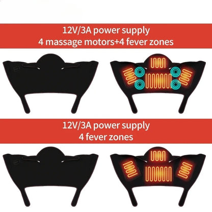 Electric Heating Massager Pads for Shoulder Neck Back - Winter Body Warmer Soft Vest Hot Compress Relieves Fatigue