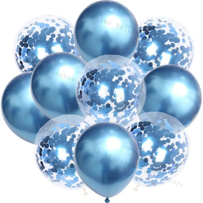 10/30/50/100Pcs 1012 Inch White Golden Balloons Pastel Ballon Golden Confetti Balloons For Birthday Weddings Anniversary Party