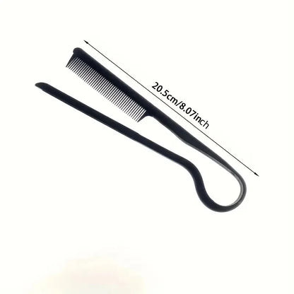 Hairdressing V-Comb Messy Hair Finishing Straightening Splint Comb - Hair Styling Tool Clip special for  hair wigs