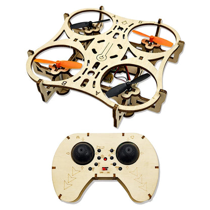 DIY Wooden Drones Kit with Stable Hovering Capability No Throttle Adjustment Needed Ideal for First Time Flyers