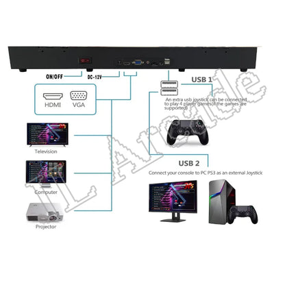 26800 pandora saga dx  Home Arcade 3D Pandora Computer Double Stick arcade Home TV Game Console