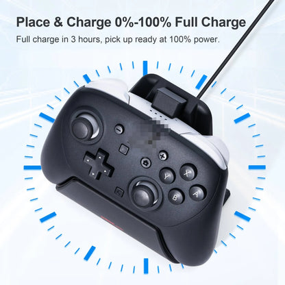 Charging Dock Station For Switch2 Pro Game Controller Fast Charger With Led Indicator Light For Nintendeo Switch 2 Accessory