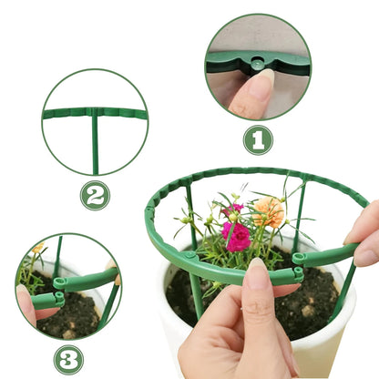 4/8PCS Plastic Plant Support Stakes, Garden Plant Stem Support Rods, Flower Vine Holder for Greenhouse, Potted Plants, Gardening