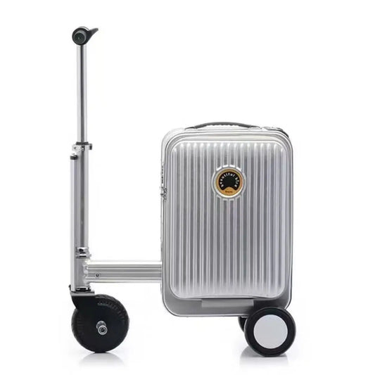 Electric Luggage with Smart Reverse and Forward Function for Walking, Riding, Traveling Trolley Case with Electric Driving