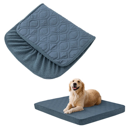 Dog Bed Covers Replacement Washable - Waterproof Dog Bed Covers Quilted, Water Absorbable Pet Puppy Bed Cover for Dog Cat