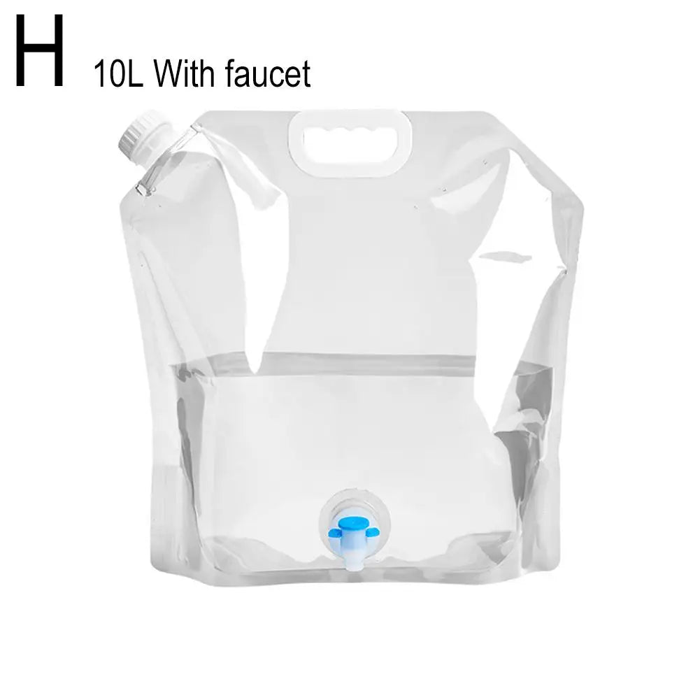 5/10l Portable Camping Water Bag Foldable Drinking Water Bucket Large