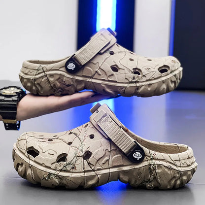 Men Slippers High Quality Classic Outdoor Anti-Slip Garden Shoes Lightweight Fashion Casual Sandals for Men Platform