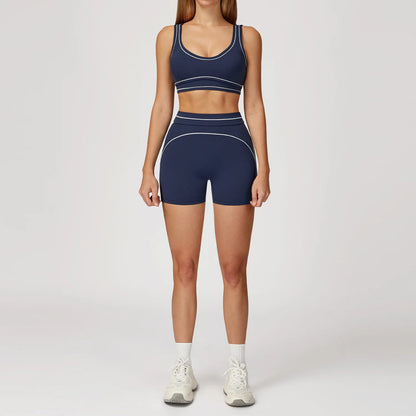 Yoga Suit 2PCS Women Tracksuits Sports Outfits Gym Clothes Running Sports Bra Suits Female Workout Yoga Clothes Athletic Wear