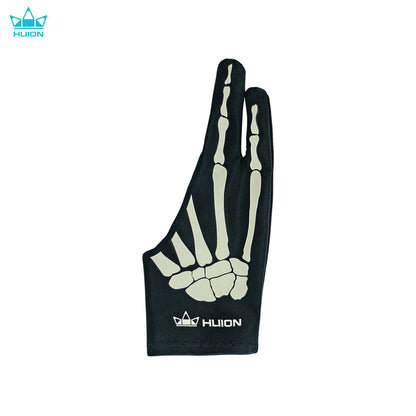 Huion Skeleton Glove Two- Finger Anti-fouling Artist Glove Flexible and Comfortable Drawing Glove
