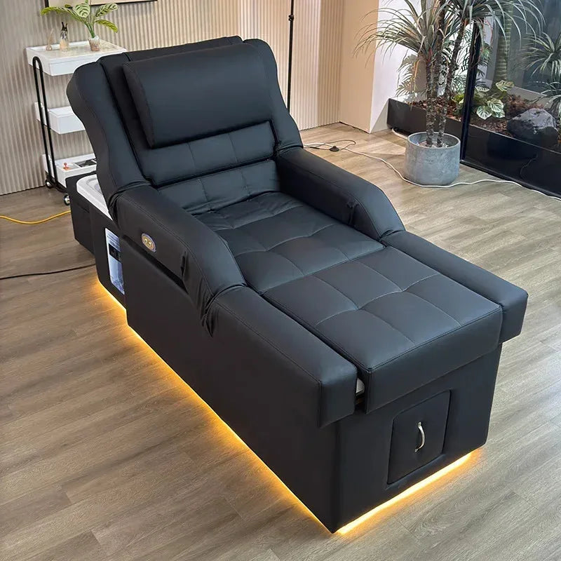 2025 Foot Spa Pedicure Shampoo Bed Modern Beauty Salon Back Lift Hair Washing Head Massage BED