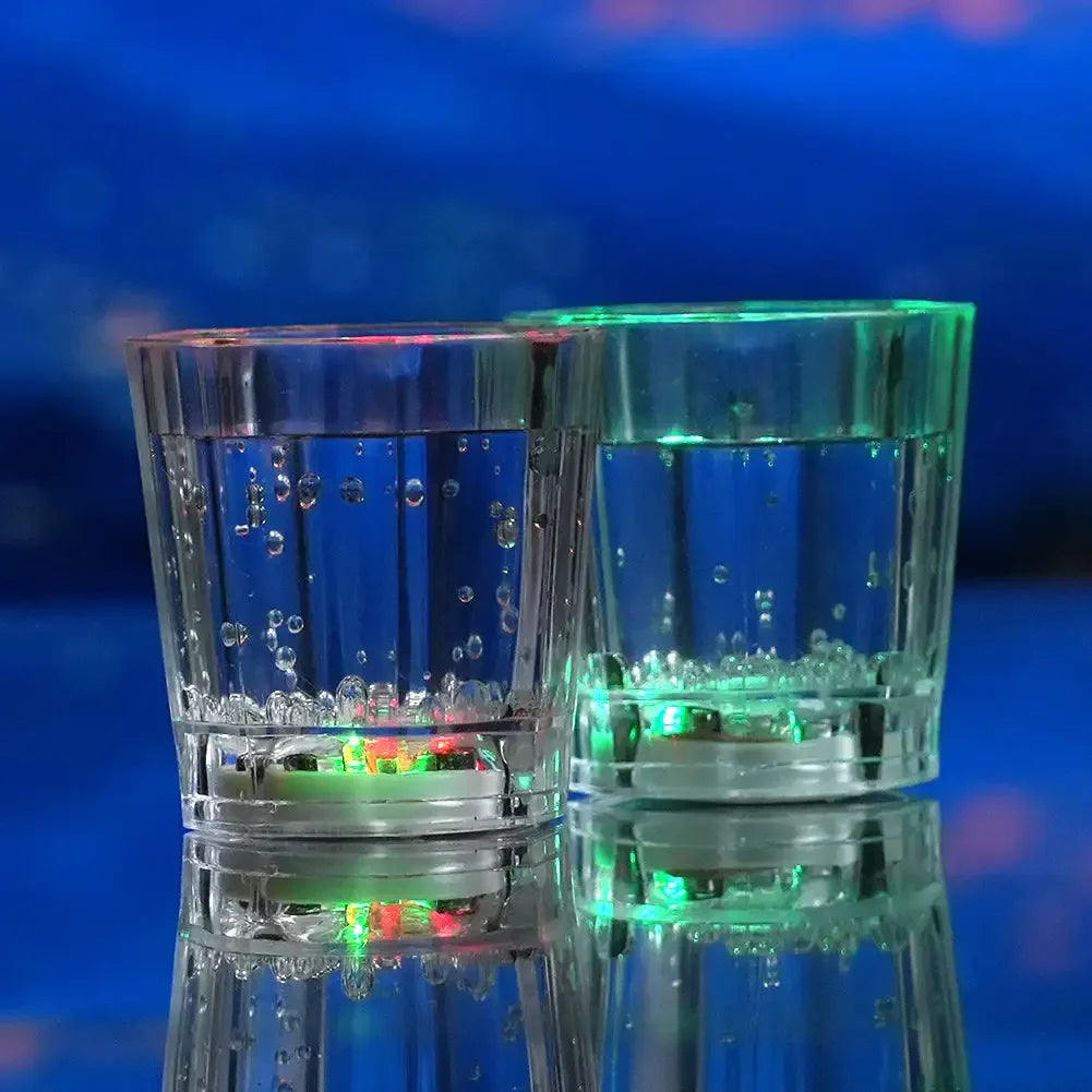 Flashing Cup Wine Beer Whisky Mug LED Glowing Glasses Cup Beverage Drinking Cup Automatic Glowing Glasses Party Decor Supplies