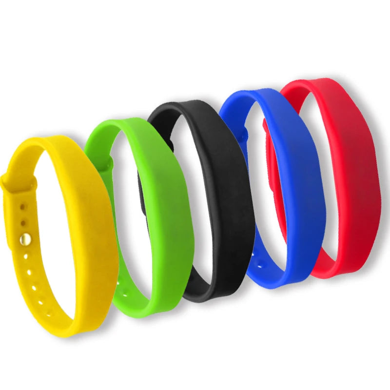Adjustable Waterproof Silicone NFC NTAG215 RFID Wrist Band Bracelet Wristband