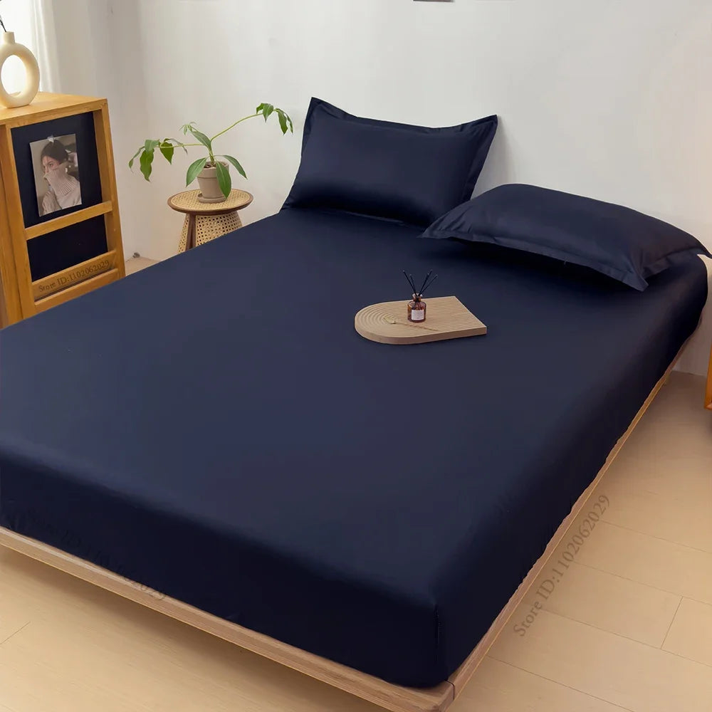 Throw Waterproof Mattress Cover Bed Fitted Sheet Mattress Bedspread Protector Pads Single/Double/King/Queen Full Size Gray/White