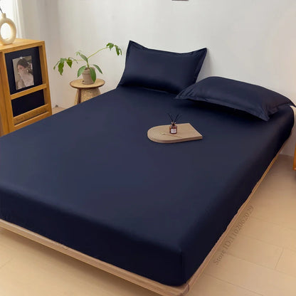 Throw Waterproof Mattress Cover Bed Fitted Sheet Mattress Bedspread Protector Pads Single/Double/King/Queen Full Size Gray/White