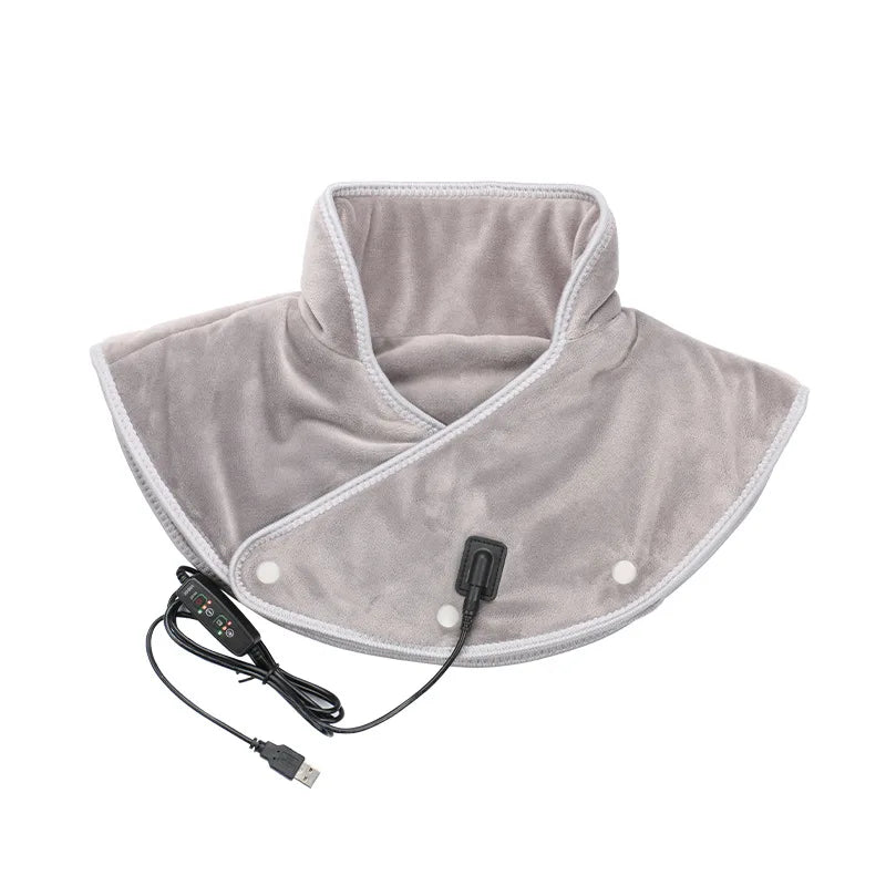 Electric Heating Shoulder Neck Pad Massager Three Gear Hot Compress Cervical Shawl Warmer for Heated Scarf Best Back Relax Brace