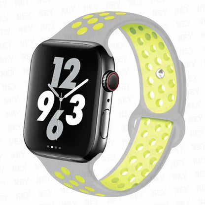 Silicone Sport Straps For Apple Watch 10 Band 45mm 44mm Ultra2 49mm 38/40mm 41mm 42 46mm Bracelet iWatch Series 8 7 6 4 5 3 9 SE