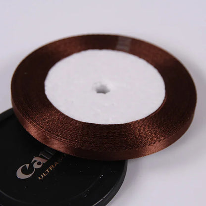 22 Meters/Roll 6mm Silk Satin Ribbons Christmas Halloween Birthday Party Gift Wrapping Ribbons DIY Handmade Crafts Material