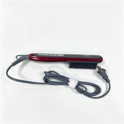 Hair & Beard Straightener Ionic Ceramic Hot Comb Electric Straighten Curling Hair Brush Negative Ion Anti-scalding Styling Tool