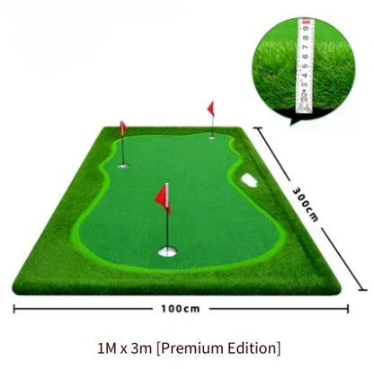 Golf Putting Greens Thickened Practice Mat Indoor Use Artificial Greens Putting Drills Large Golf Practice Mat Golf Simulators
