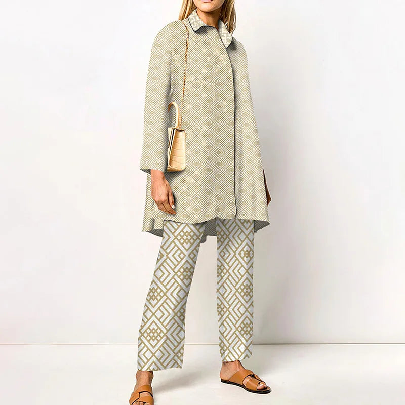 Long Sleeve Turn Down Collar Casual Outfits Ladies Button Tops Wide