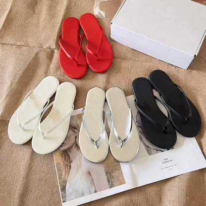2026 new Spring/summer/women slippers candy-colored beach sandals outdoor wild fashion ladies flip flops
