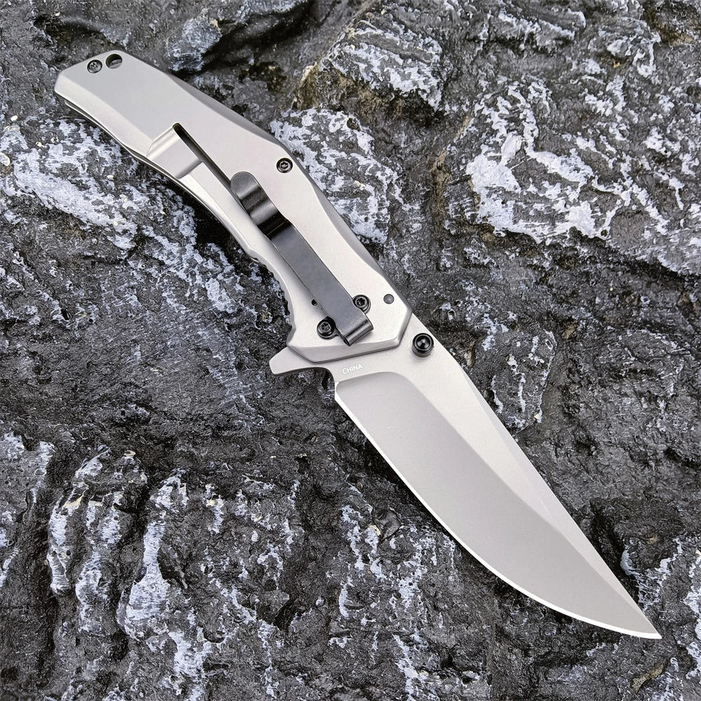 Folding Blade Knife Outdoor Jungle Exploration Outdoor Mountaineering Climbing Fishing Barbecue Picnic Portable Equipment