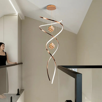 Home Decoration - Hall Chandelier - Staircase Chandelier - Indoor Lighting Fixtures - Ceiling Lights - Exquisite Indoor Lighting