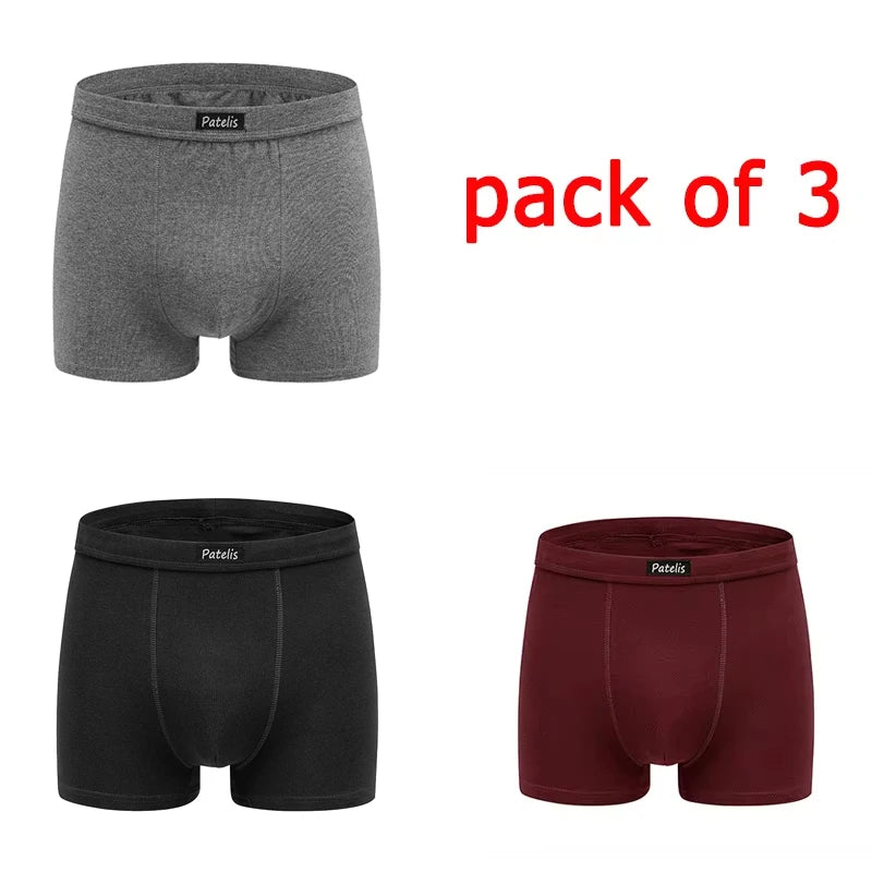 Men's Boxers Plus Size for 90-200kg Large Size Shorts Comfortable Underwear Full Cotton Fabric High Quality 3XL-10XL