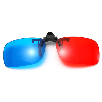 1PC Red Blue Green 3D Glasses Black Frame For Dimensional Anaglyph Movie TV Glasses For 3D Movies