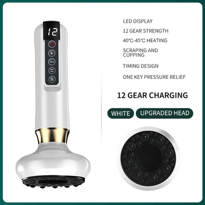 Intelligent Suction Medical Cupping Set Beauty Massager Glass Jars Anti Cellulite Cupping Vacuum Slimming Guasha Massage