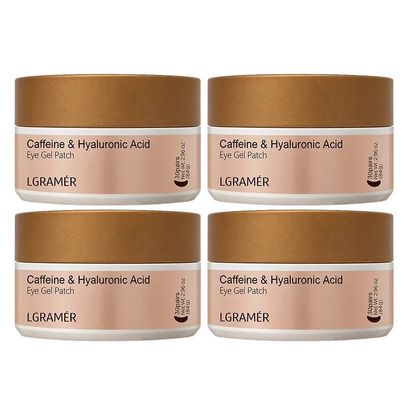 A Box of 60 Caffeine Nicotinamide Radiant Firming Eye Masks, for Face & Eye Releasing, Moisturizing Firming, Alcohol-Free Unisex