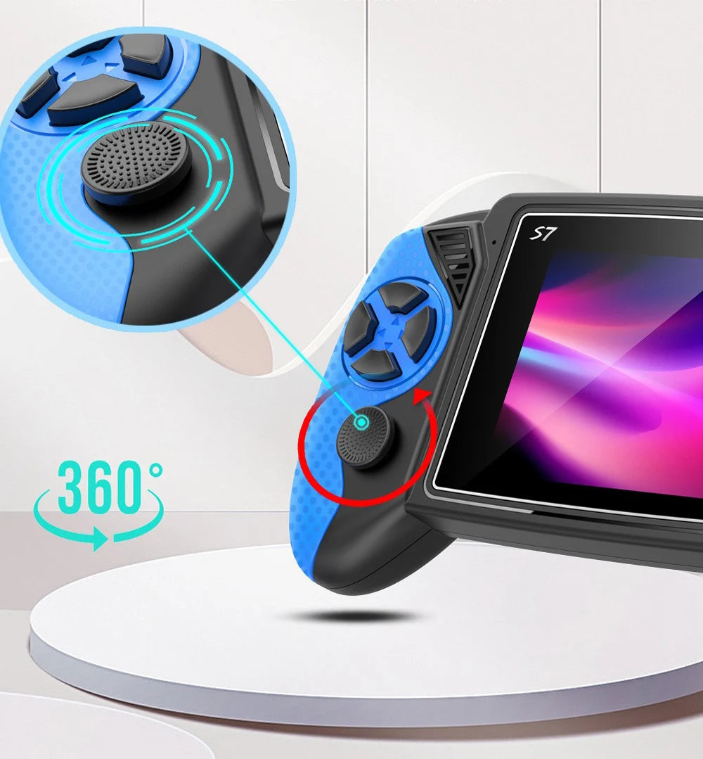 New S7 Retro Handheld Game Console 3.5 inch LCD Screen Built-in 620 Games Console Rechargeable Nostalgic Game Console for Kids