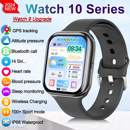 2026 New For Apple GPS Watch 10 Smart Watch Men HD AMOLED Memory Music 3D Surround Bluetooth Call Waterproof Smartwatch Woman
