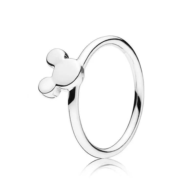 925 Sterling Silver Red Luminous firefly Heart Stone Snowflake Daisy Ring Rings Wedding Fashion Fine Jewelry For Mother Day