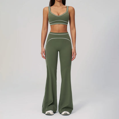 Yoga Suit 2PCS Women Tracksuits Sports Outfits Gym Clothes Running Sports Bra Suits Female Workout Yoga Clothes Athletic Wear
