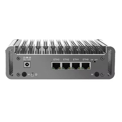 Topton 4x2.5G LAN Fanless Firewall Mini PC Intel Celeron J6413 J6412 NAS Computer Server 2xM.2 NVMe 2xSATA 1xTF Type-C 5xUSB