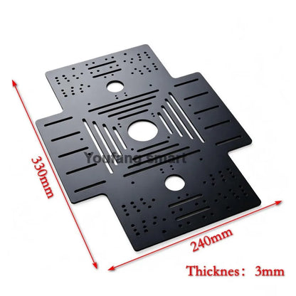 10-20Kg Load 330+240mm Big Plate 4WD Mecanum Wheel Robot Car with 12V Motor for Arduino ROS Robot Arm Chassis DIY Kit Toy Parts