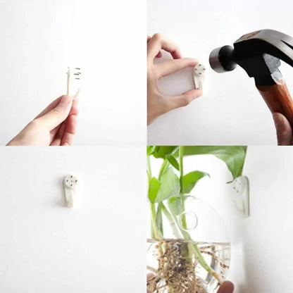 2/4/6/8 Pack Wall Hanging Glass Terrarium - Self-Watering Hydroponic Planter for Home Office Decor, Handmade Round Crystal Vase