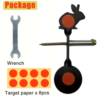360 ° Rotation 3mm Steel Bear Bird Rooster Shooting Targets - Suitable for BB Guns, Air Rifles,Pistols Outdoor Shooting Practice
